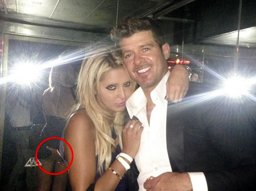 Robin Thicke and Lana Scolaro Pics