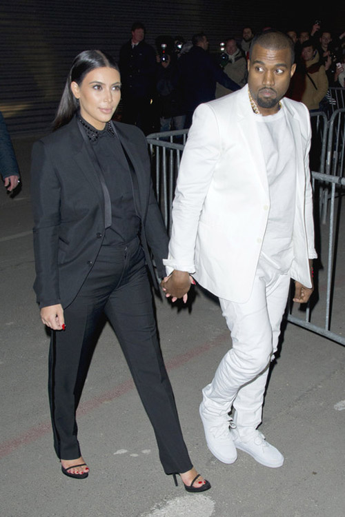 Kim Kardashian  and Kanye West