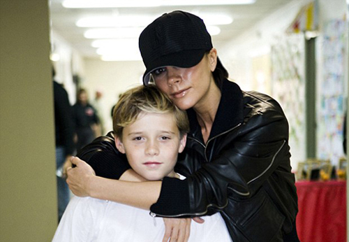 Victoria Beckham Keen with Sons