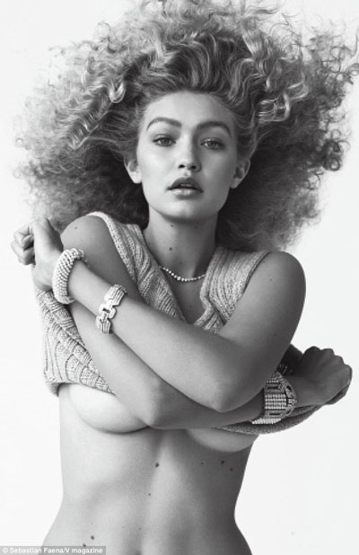Hadid poses images