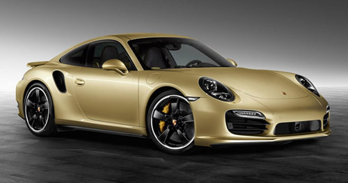 Gold 911 car