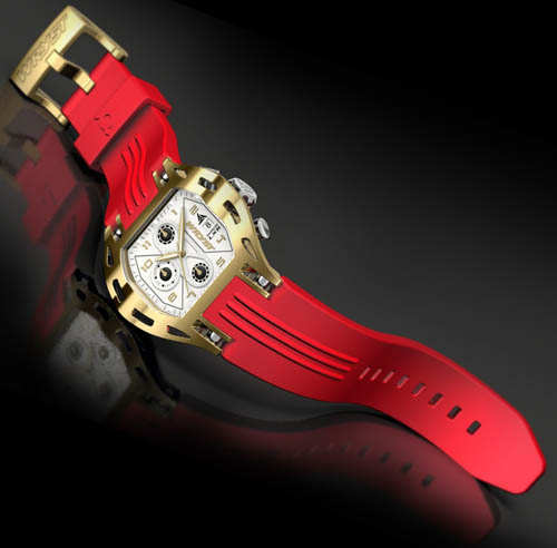 red gold watch