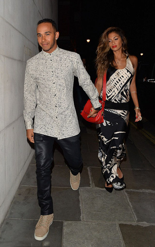 Lewis Hamilton and Nicole Scherzinger photos