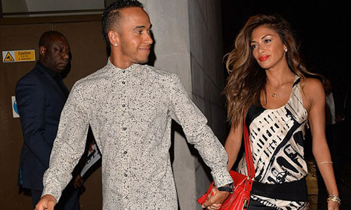 Lewis Hamilton and Nicole Scherzinger