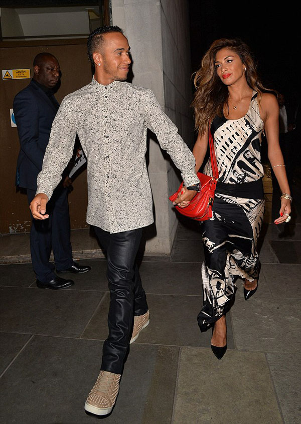 Lewis Hamilton and Nicole Scherzinger