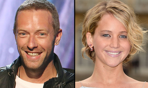 Jennifer Lawrence and Chris Martin