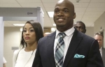 Smiling Adrian Peterson