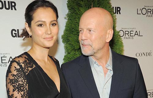 Bruce Willis and Emma Heming in New York