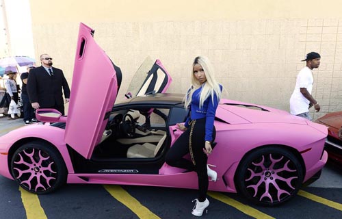 Nicki Minaj Lamborghini Aventador