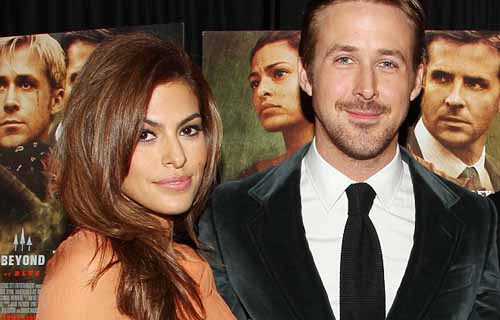 Ryan Gosling with Eva Mendes