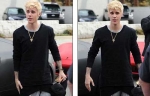 Justin Bieber new look and dyed hair