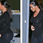  Kim Kardashian reveals her curves in tight dress at airport body scan