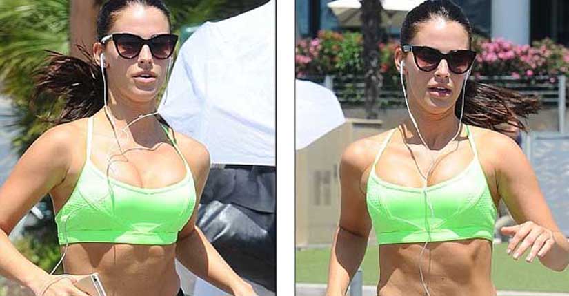 Jessica Lowndes neon green sports bra