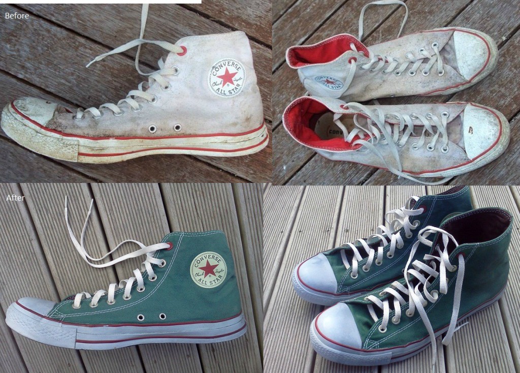 Dye those old sneakers