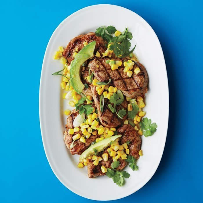 Chili-Lime Pork with Corn Salad