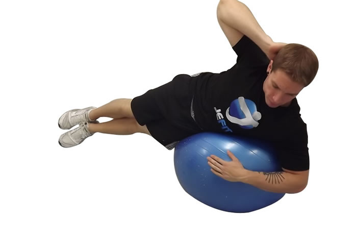 Side Crunch on Ball