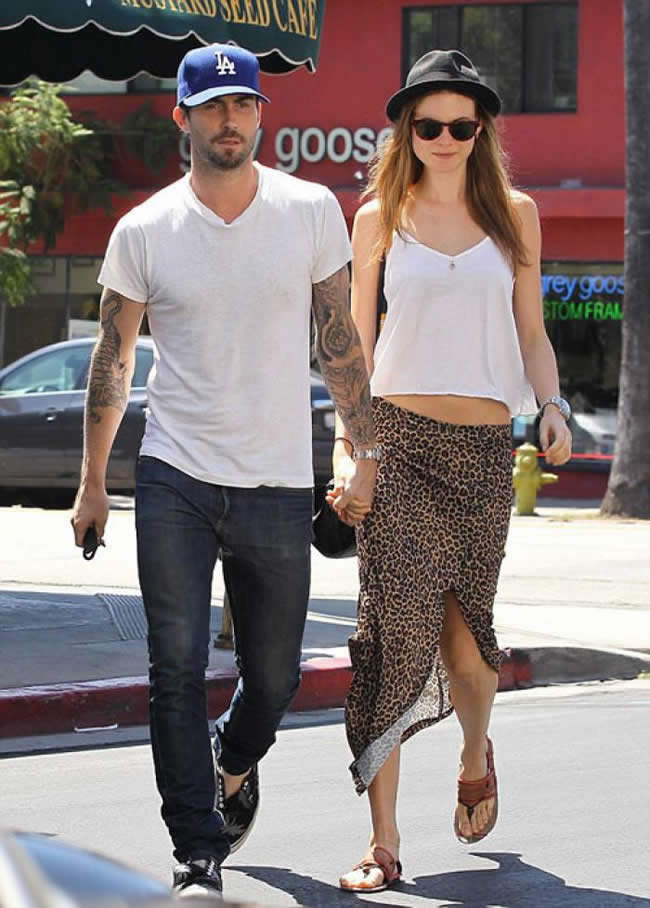 Adam Levine and Behati Prinsloo