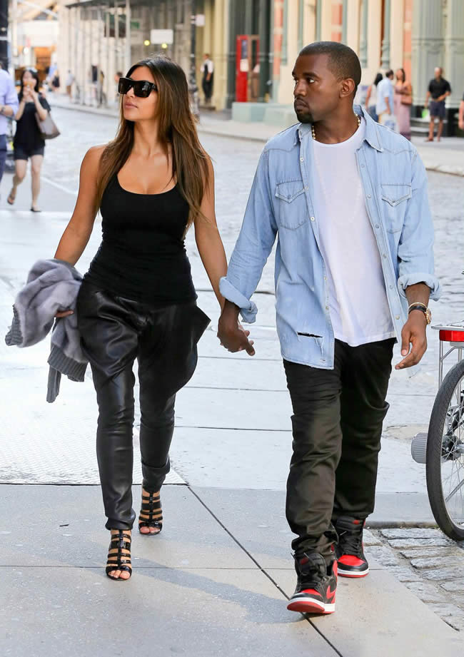 Kim Kardashian and Kanye West