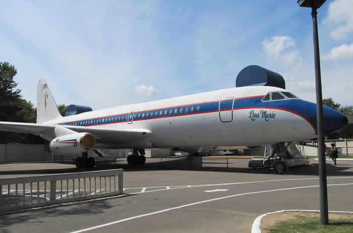 Elvis Presley and his Convair 880