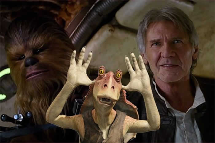 Jar Jar Binks Harrison Ford