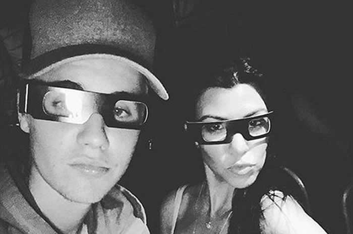 Justin Bieber and Kourtney Kardashian