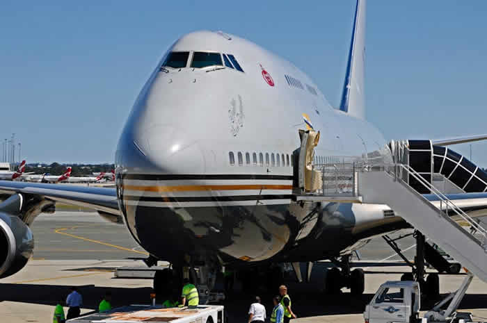 The Sultan of Brunei and his Boeing 747-430