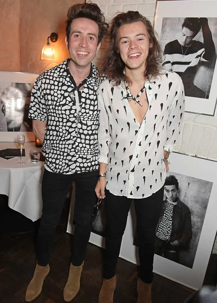 Nick Grimshaw and Harry Styles