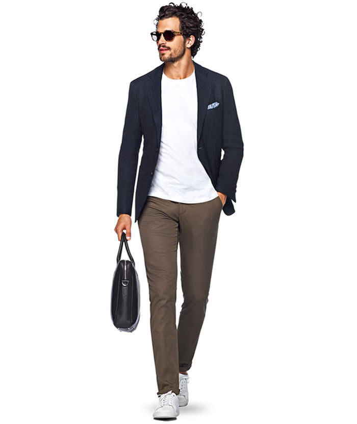 Tailored Jacket + T-shirt + Chinos