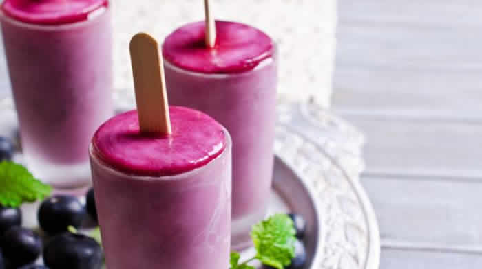 Jamun Mint Popsicles