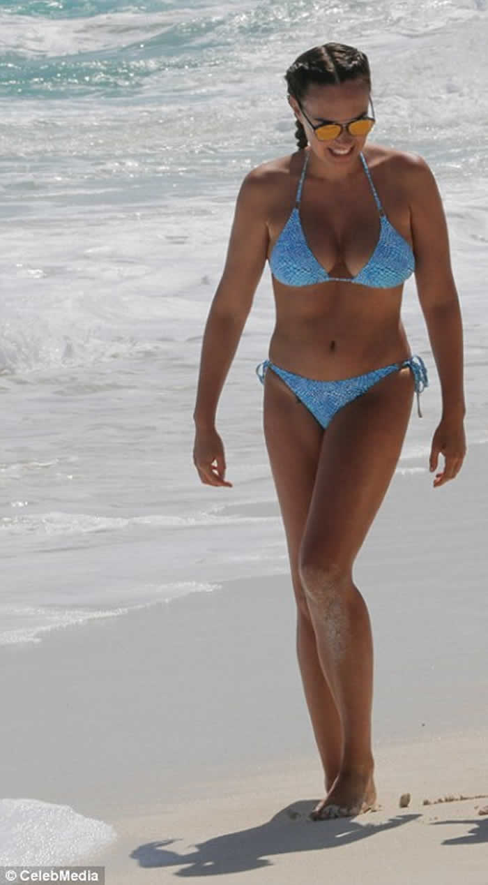 Tamara Ecclestone Blue Bikini