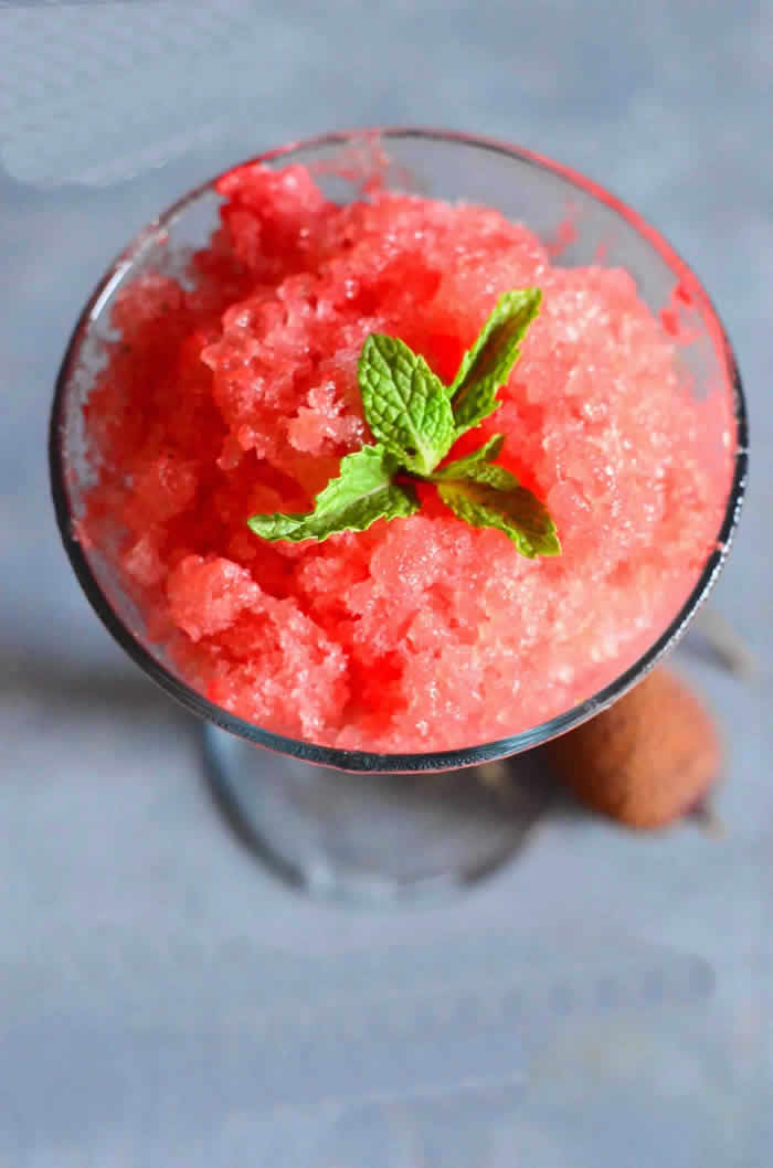 Watermelon Lychee Granita