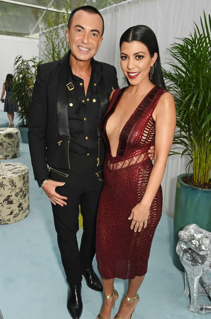 Kourtney Kardashian Cut Dress on the Red Carpet