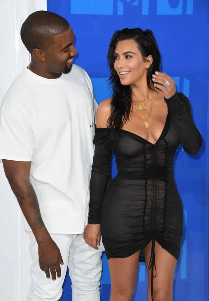 Kim Kardashian and Kanye West