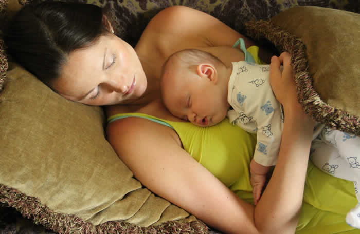 Look for the time when the baby is taking a nap