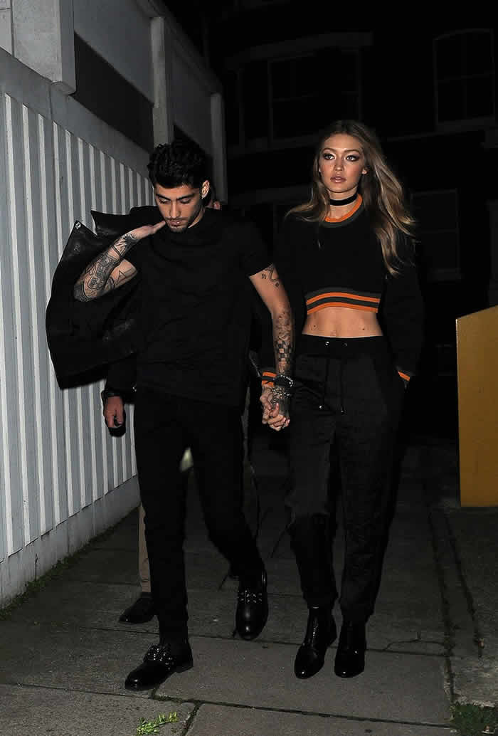 Gigi Hadid Zayn Malik Together London Fashion Week