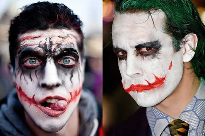 Joker Halloween makeup ideas for men