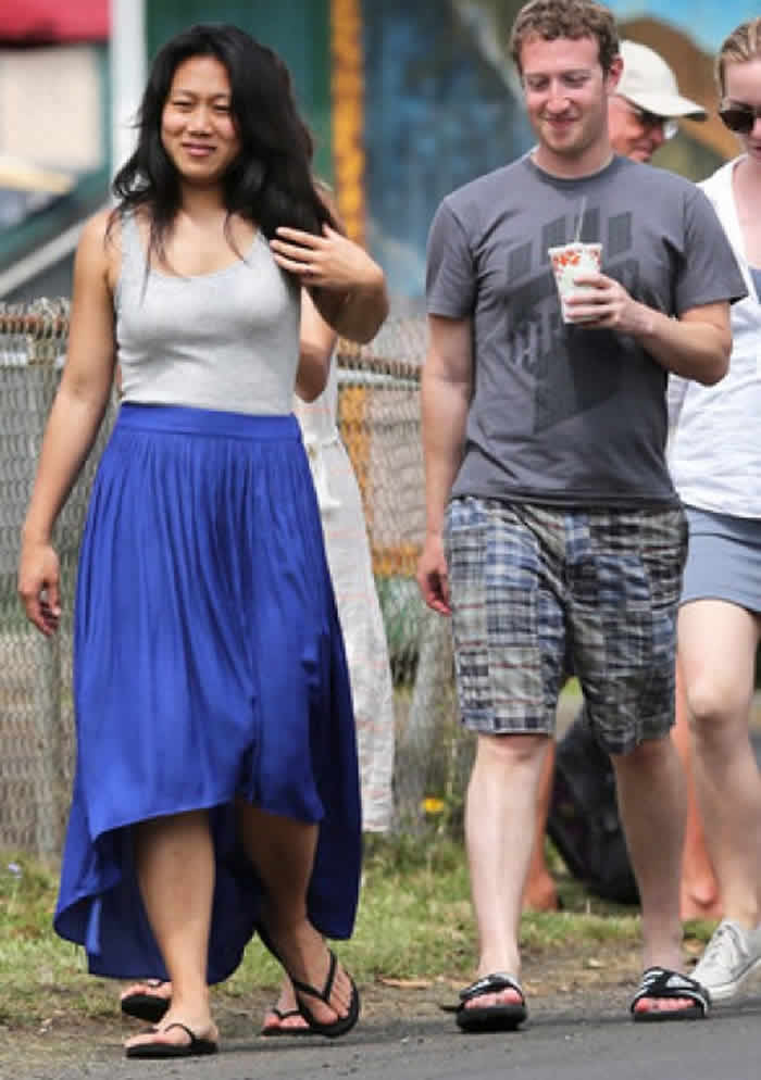 Mark Zuckerberg and Priscilla Chan