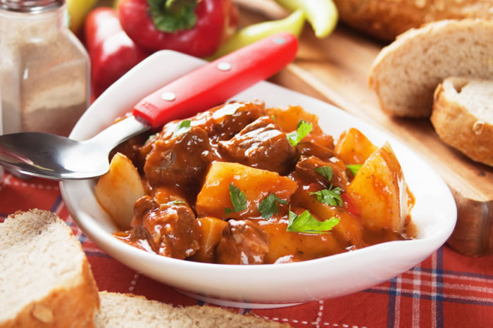 Goulash and Bread Dumplings