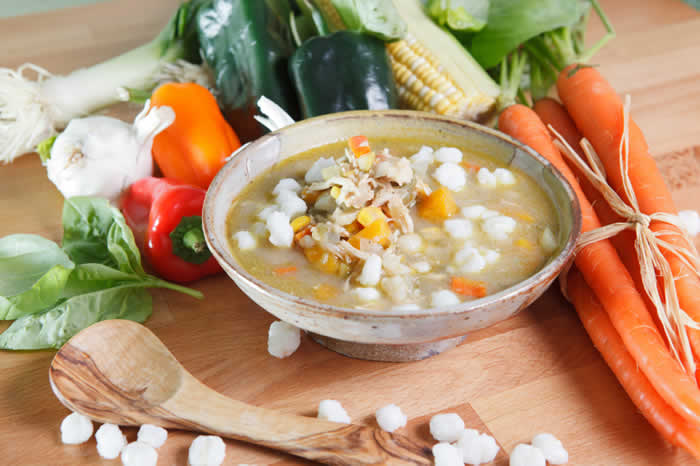 Slow Cooker Pork and Hominy Posole Soup