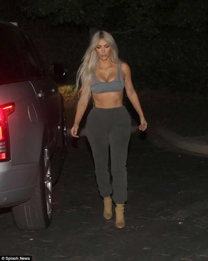 Kim Kardashian Looks Miserable in Just a Bra