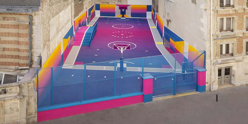  PIGALLE, ILL-STUDIO AND NIKE HAVE REDESIGNED THE PARIS DUPERRÉ BASKETBALL COURT