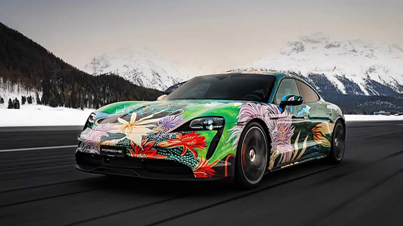  Most Colorful Posrche Ever – Porsche Taycan 4S ArtCar