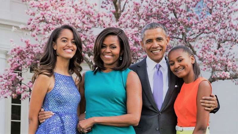 Sasha, and Malia