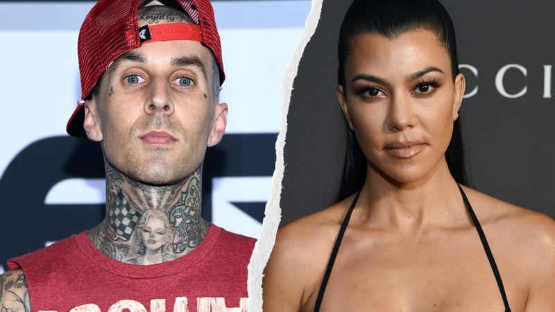 Kourtney Kardashian Passionately Kisses Travis Barker