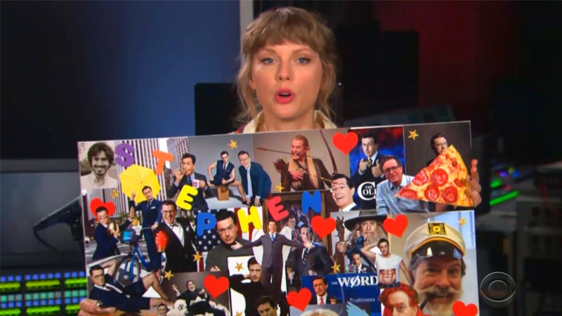  Taylor Swift’s appearance on ‘The Late Show With Stephen Colbert’ has fans scrambling for answers