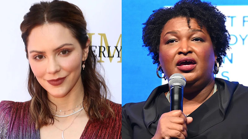  Katharine McPhee Criticizes Stacey Abrams for Photo Without Mask with Schoolchildren: ‘The Hypocrisy Continues’
