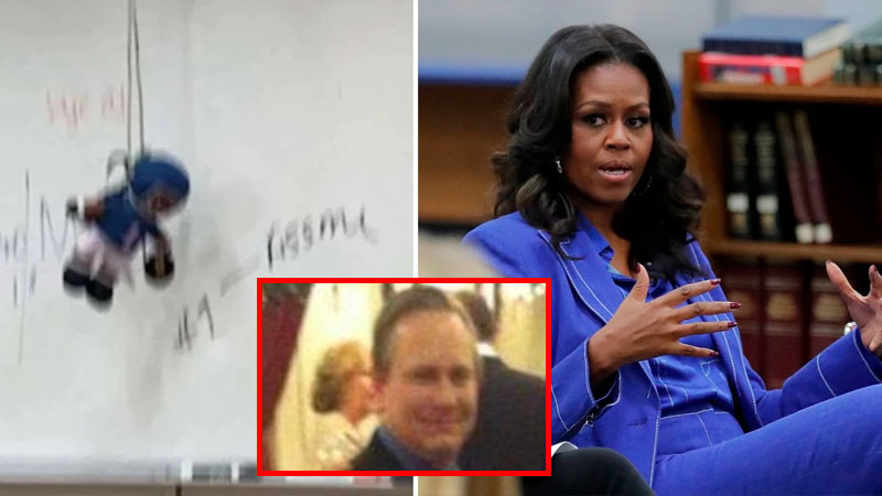 White teacher at Michelle Obama's former Chicago high school