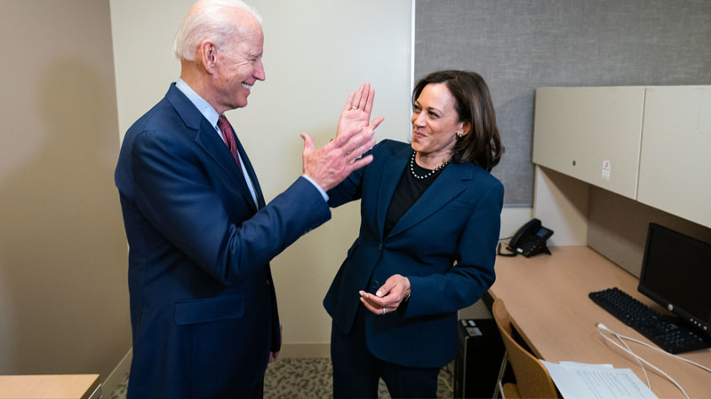 Kamala Harris and biden