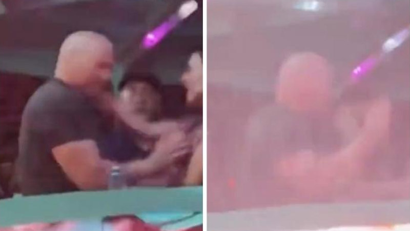 UFC president Dana White slaps his wife during a heated argument on NYE