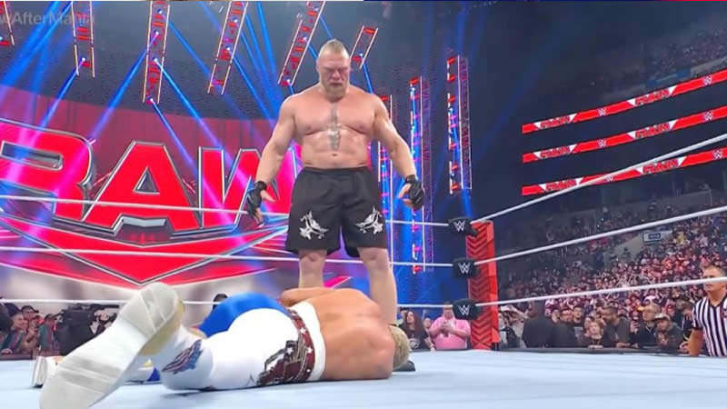 Brock Lesnar Attacks Cody Rhodes